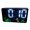 White, variant on Contemporary Desk Clock with Mood Temperature Monitoring Touch Control Operate & Plastic Housing for Hosuehold Use