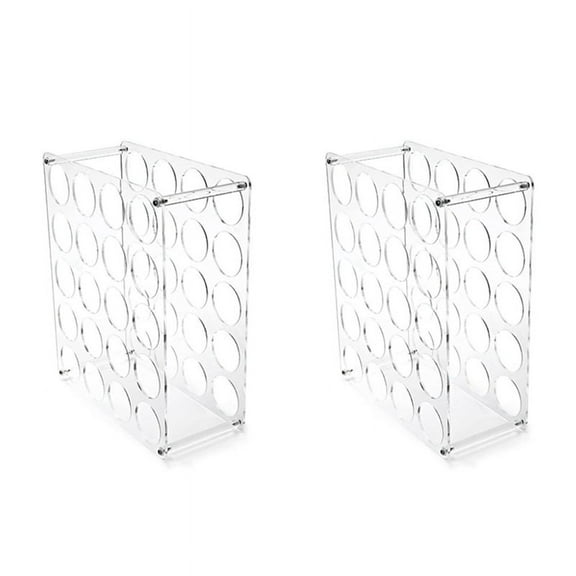 2X Vinyl Roll Holder,20-Holes Storage Organizer, Lightweights Sturdy Roll Keeper Holders for Art Craft Paper Room Decors