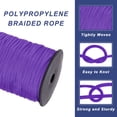 thumbnail image 3 of Cuerdas trenzadas de polipropileno de 3/16 pulgadas, cuerda de nylon de 328ft color púrpura oscuro, 3 of 6
