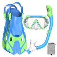 thumbnail image 1 of Equipo de snorkel Forshine para niños con máscara, aletas y snorkel de arriba seco, 1 of 6