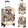 thumbnail image 2 of Happy Mother's Day Proud Bulldog Mom Travel Luggage Cover Dog Lover Gifts Idea Suitcase Dust Protective Decor - 03003, 2 of 5