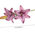 thumbnail image 3 of 1Pc Artificial Flower Decorative Home Decoration Gift Short Branch Fake Lily Bouquet Simulation Flower for Living Room White, 3 of 5