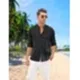 thumbnail image 5 of Camisas Casual Guayabera Cubana Para Hombre De Playa, 5 of 6