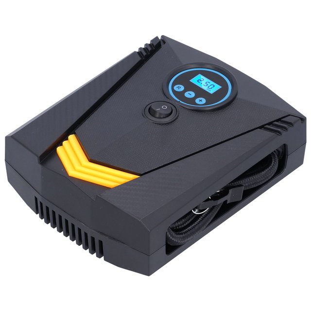 Car Air Pump, Black Tire Pump Functional With High Performance For Car Tires