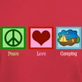 thumbnail image 3 of CafePress - Peace Love Camping Dark T Shirt - Men's Classic Graphic Cotton T-Shirt, 3 of 4
