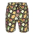 thumbnail image 3 of Susaid Fruits Print Men's Swim Trunks Hawaiian Bathing Mesh Lining Suit Swimsuits Beach Shorts with Pockets-XX-Large, 3 of 6