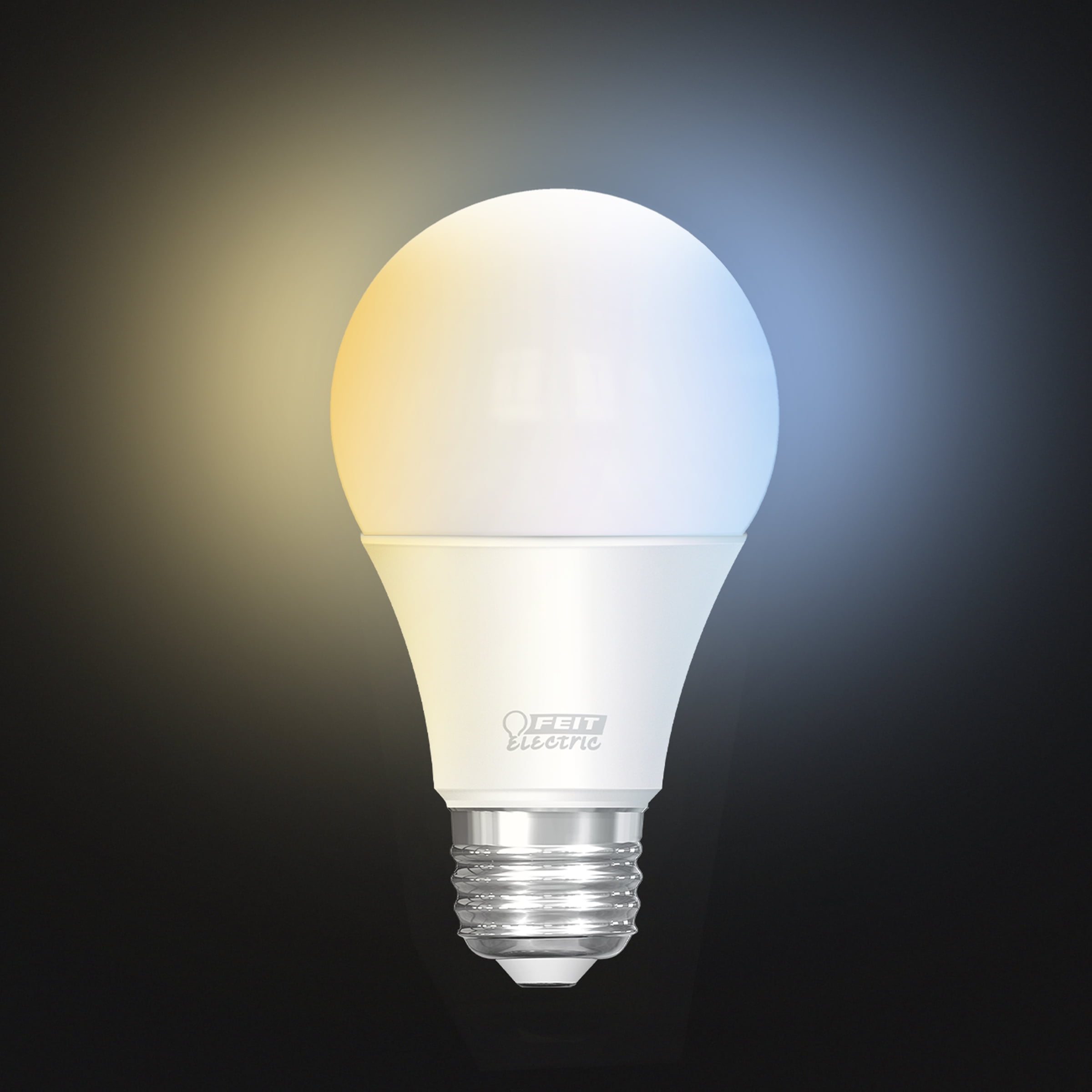 (4 pack) Feit Electric  8.8W (60W Replacement) Tunable White E26 Base A19 Smart WiFi LED Light Bulb (3-Pack)