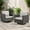 Beige, variant on POCASSY Patio Wicker Rattan Swivel Rocking Outdoor Lounge Accent Chair (Set of 2)