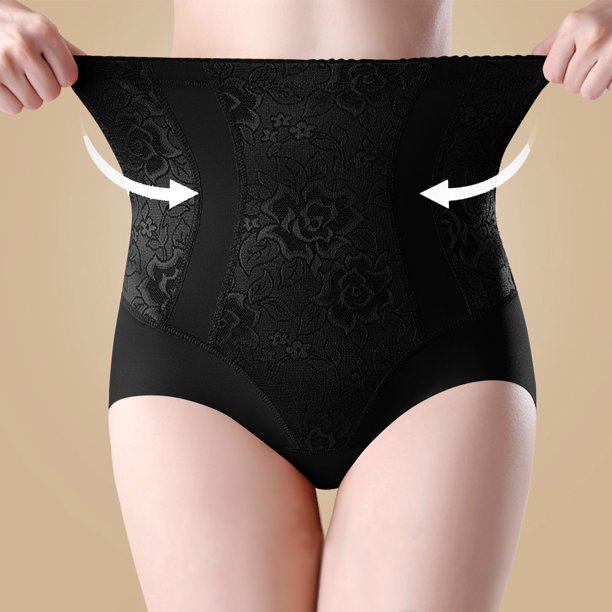 Pantalones moldeadores de cintura alta con encaje cepillado para mujer, pantalones moldeadores de cintura y cadera sin costuras para mujer, pantalones moldeadores de nailon para mujer