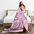 thumbnail image 4 of Hello Kitty Blanket, Super Soft Throw Blanket, Cozy Flannel Blankets For Boys Girls, Warm Blankets For Couch Sofa Bed, 60"X50", 4 of 9