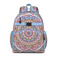 thumbnail image 1 of Boho Chic Yoga Design Mystic And Spiritual Elements School Backpack Lightweight Adjustable Padded Straps Chest Buckle For Student And Students, 1 of 4