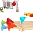thumbnail image 6 of Kitchen Funnel Set 4 Pack, Kitchen Gadgets Accessories Foldable Silicone Collapsible Funnels for Filling Water Bottle Liquid Transfer Food Grade, 6 of 7