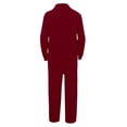 thumbnail image 5 of JHHLSF Men's Tracksuit 2 Piece Sweatshirt and Sweatpants Solid Color Zipper Pullover Joggers Sport Pant Set Sweat Winter Suit with Pockets Red-b,L, 5 of 7