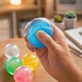 thumbnail image 6 of Squishy Transparent Water Stress Ball, Multicolor Glitter Double Shell Squeeze Toy with Crunchy Feel, Fun Sensory Decompression Toy for Boys Girls and Collectors （Random Color）, 6 of 7