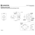 thumbnail image 2 of Kingston Brass KS3046RX Belknap Single-Handle Three-Way Diverter Valve with Square Trim Kit in Polished Nickel, 2 of 5