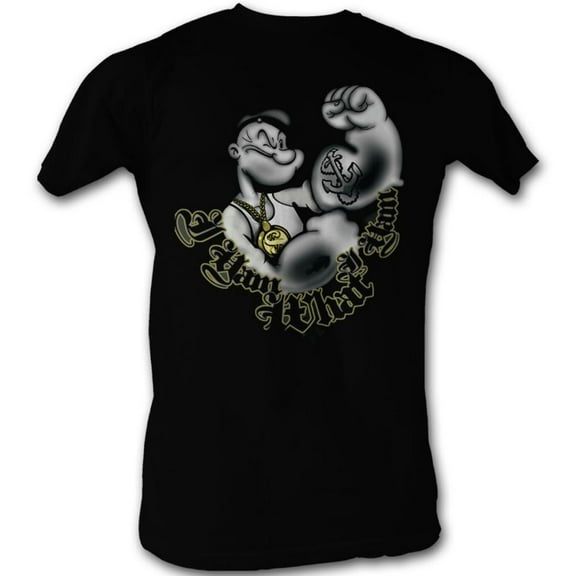 Popeye Comics I Yam Adult Short Sleeve T Shirt