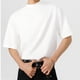 thumbnail image 4 of pstuiky camisetas de hombre, Camisas casuales de manga corta, elásticas, con cuello redondo y cuello semialto de color liso para hombre camisetas de hombre xxxxl, 4 of 8