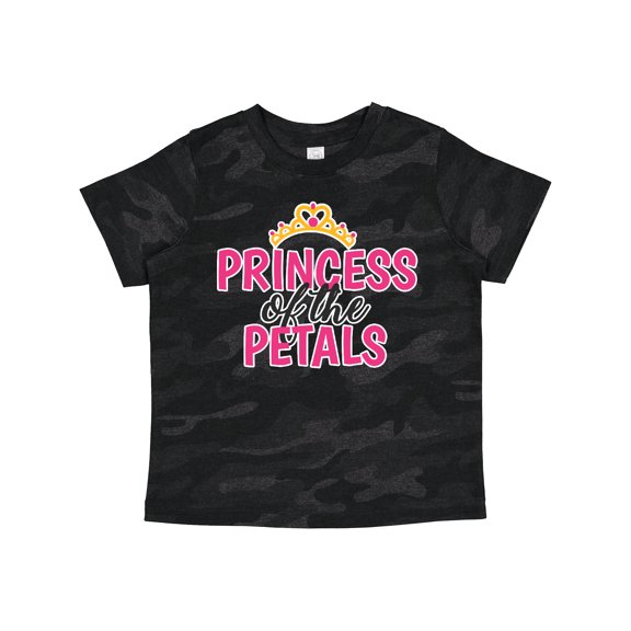 Inktastic Princess of the Petals with Crown Girls Toddler T-Shirt