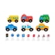 thumbnail image 4 of Juego de coches, coches de juguete pequeños, recuerdos de fiesta, juego de señales de tráfico de madera, señales de tráfico de madera, juego de coches, 4 of 8