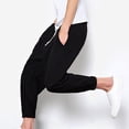thumbnail image 5 of Men's Classic-FIT Lantern Pants Linen Pants Fashionable Harlen Pants Leggings Spring/Summer Pants for Men Black XL, 5 of 7