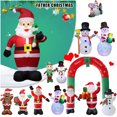 thumbnail image 2 of Inflables navideños, muñeco de nieve brillante, pingüinos, Papá Noel con decoración LED incorporada para fiesta de Navidad, patio interior y exterior, 2 of 5