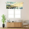 thumbnail image 2 of Lighthouse Kitchen Curtain Valances Vintage Tower Cabin Nautical Coastal Scenery Window Treatment Valance Curtains for Bathroom 54 by 18 in, 1 Panel, 2 of 6
