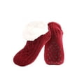 thumbnail image 2 of BadPiggies Women Slipper Socks with Gripper Non Slip Soft Warm Cozy Fuzzy Socks Winter House Slippers (Red), 2 of 9
