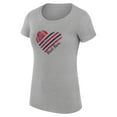 thumbnail image 2 of Women's G-III 4Her by Carl Banks  Heather Gray Boston Red Sox Super-Slim Fit Lightweight Heart Graphic T-Shirt, 2 of 5