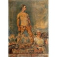 thumbnail image 2 of Leopold Pilichowski 14x18 Gold Ornate Wood Frame and Double Matted Museum Art Print Titled - The Labourer, 2 of 4