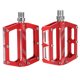 thumbnail image 1 of Adaptadores de pedales planos para bicicletas de montaña, pedales de ciclismo de carretera con cojinetes de aleación de aluminio rojo, 1 of 8