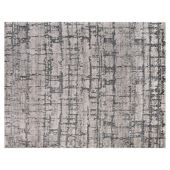 Better Homes & Gardens Crosshatch High Low Grey Crosshatch Area Rug, 8' x 10'