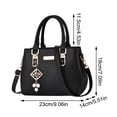 thumbnail image 2 of Single Shoulder Bag, Large Capacity PU Leather Pearl Decor Travel Storage Commuter Handbag Tote Purse Fashionable Accessory Versatile Satchel Everyday Carryall. Red, 2 of 6