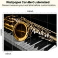 thumbnail image 3 of Peel and Stick Wallpaper Waterproof Fragment saxophone Wall Mural Decor Self Adhesive and Removable 100in x 144in, 3 of 8