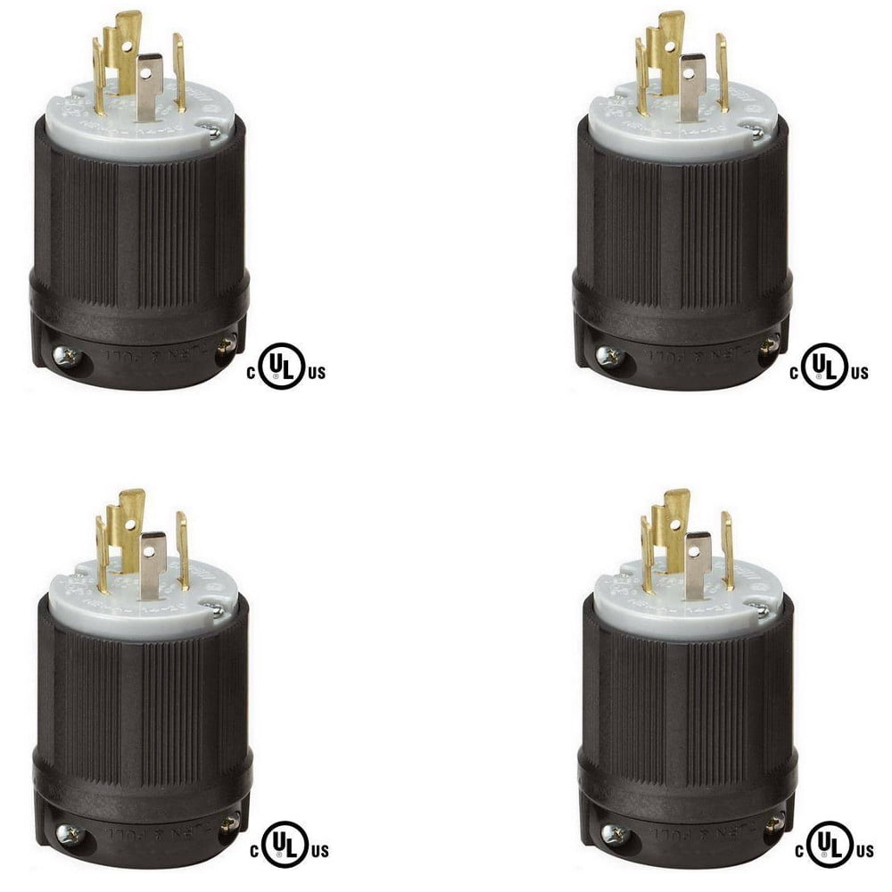 4 Pin Twist Lock Power Plug – NEMA L14-20P Male Plug, 125V/250V 20A, For Generators & Equipment 1 thumbnail image