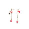 thumbnail image 1 of Qarigey 1 par de aretes con patrón largo, joyería práctica para niñas, aretes para orejas PinkA Ropa, zapatos y accesorios Miscelánea RosaD Qarigey AP009007-13B, 1 of 6