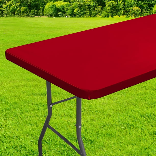 Mantel de poliéster impermeable Homing para mesa plegable de 8 pies