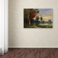 thumbnail image 3 of Trademark Fine Art "Landscape with a Lake" Canvas Art by Daniel Moises, 3 of 3