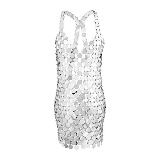 Vestido Sunnimix con cuello en V Lentejuelas Cami para Mujer