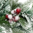 thumbnail image 5 of Northlight Flocked Calloway Fir Artificial Christmas Garland - 7' x 12"  - Unlit, 5 of 9