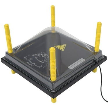My Favorite Chicken Chick Brooder Heating Plate & Anti-Roost Cone Set - Warms Up to 20 Chicks - 22 Watts (12x12)