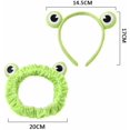 thumbnail image 2 of 2 Pieces Cute Frog Headband Stretchy Frog Hair Accessories, 2 of 5