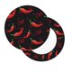 thumbnail image 2 of Disketp Red Hot Chili Funda Redonda para Taburete, Funda de Cojín para Silla de Bar Suave y Elástica-12 inch, 2 of 7
