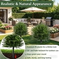 thumbnail image 4 of Artificial Cedar Topiary Tree in Pot, UV Resistant Weatherproof Faux Evergreen, Pre-Potted for Front Door Porch Patio Yard Indoor Garden Decor(4PCS)(k), 4 of 5