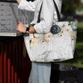 thumbnail image 7 of Fuzoiu Pumpkin And White Marble Print Waterproof Beach Tote Bag for Women Girls with Zipper,Sandproof Pool Swim Bag,Large Capacity Beach Travel Bag for Pool Swim Travel Everyday, 7 of 7