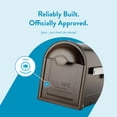 thumbnail image 4 of Architectural Mailboxes Winston™ Heavy duty Steel Metal Post Mounted Mail Box for outside, Rubbed Bronze, Medium USPS Approved Curbside Mailbox, 4 of 9