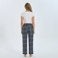 thumbnail image 7 of HEARNICE Women's Pajama Pants, Soft Long Casual Pajama Lounge Bottoms, Knit Sleep Pants with Pockets(BLACK GREY PLAID, 2XL), 7 of 7