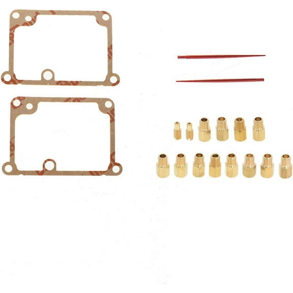 ALL-CARB Carburetor Main Jet Kit Include 12 Main Jets and 2 Pilots and 2 Needles Full Jet Kit Replacement for Yamaha Banshee 1987-2006