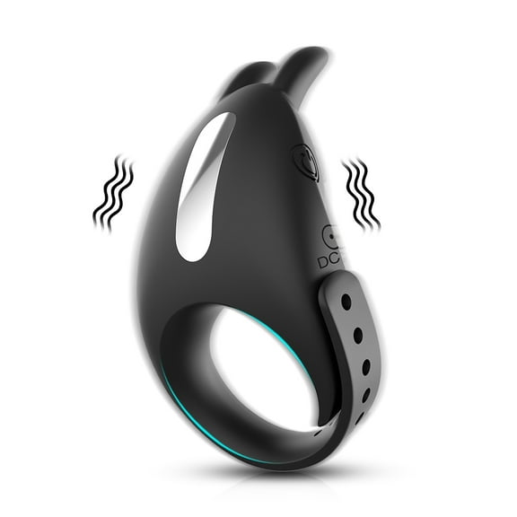 XBONP Vibrating Penis Ring, G Spot Rabbit Vibrator Rechargeable Penis Ring Vibrator with 7 Vibration Modes, Silicone Sex Toy for Man