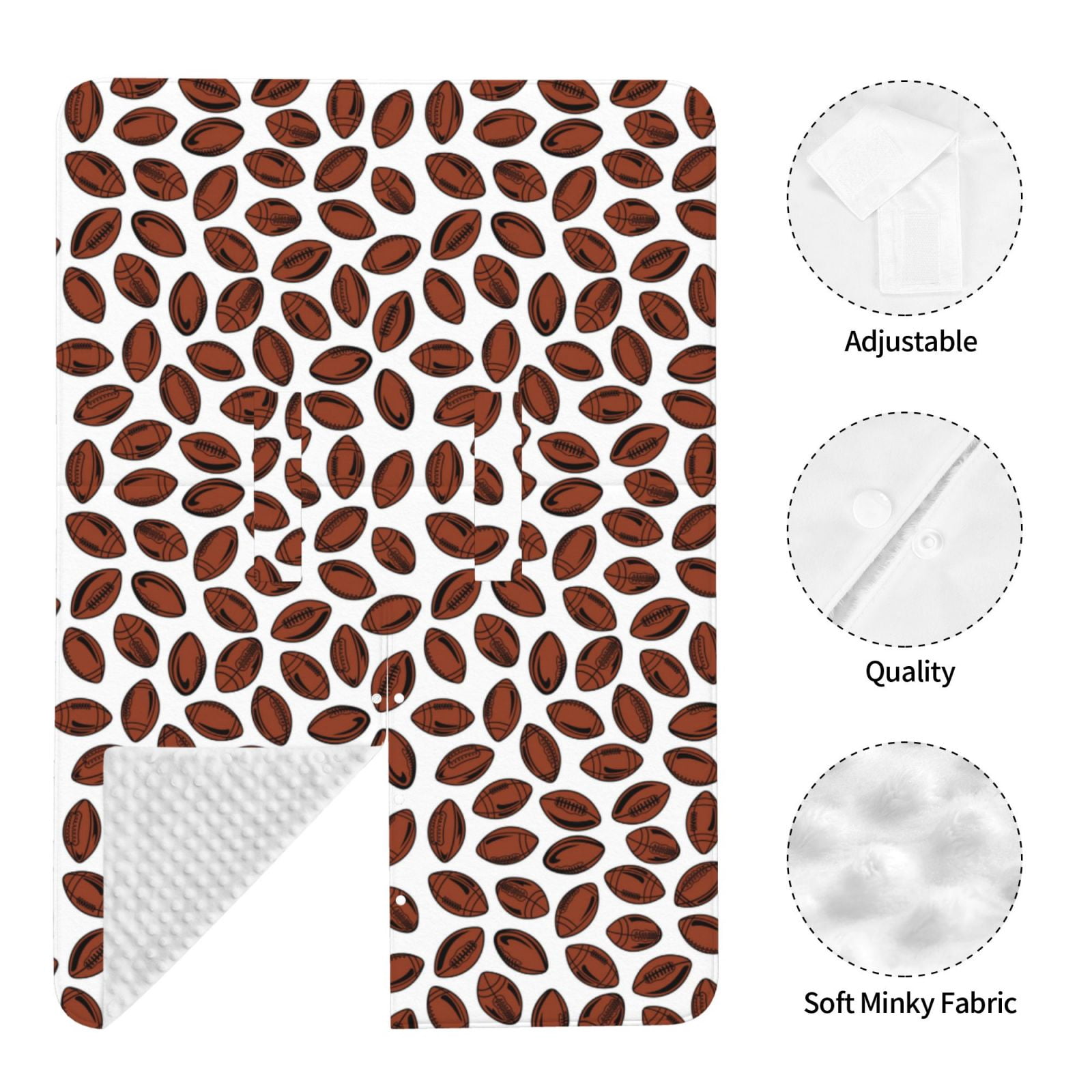Naloa Coffee Rugby Baby Car Seat Cover, Breathable Baby Carrier Cover, Multiuse Baby Carrier Cover & Nursing Breastfeeding Cover