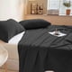 thumbnail image 5 of Bed Sheets Luxurious Hotel-Quality Microfiber | Soft Breathable Wrinkle-Resistant Fade Resistant | 71x91 in | White Gray Blue | Single Sheet | Elegant 4" Hem | Comfortable Durable Easy Care, 5 of 7
